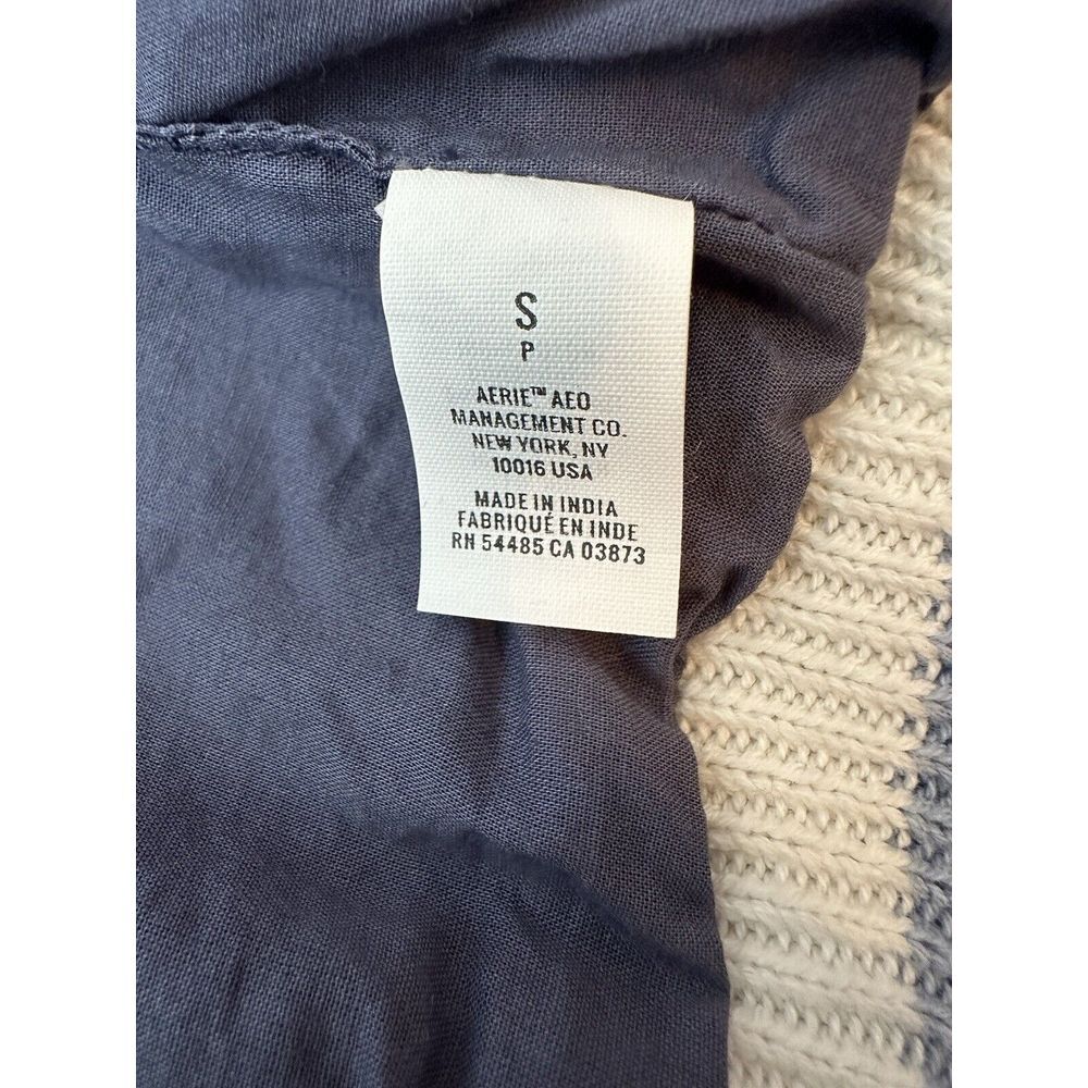 AERIE Jacket Women Small Denim Button Down Long Sleeve Packets New - Picture 4 of 10